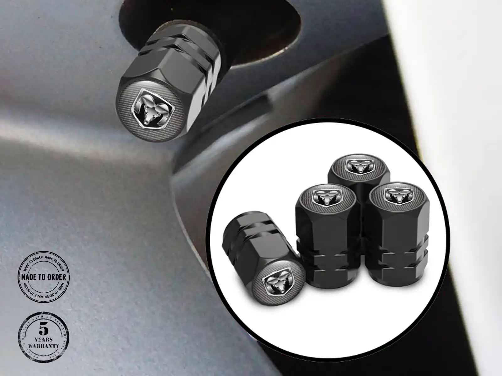 Dodge Protections Valve Vélo Alliage Édition Limitée